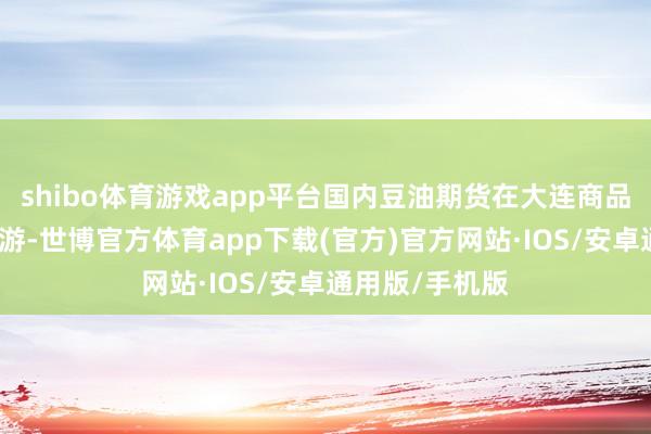 shibo体育游戏app平台国内豆油期货在大连商品交游所上市交游-世博官方体育app下载(官方)官方网站·IOS/安卓通用版/手机版