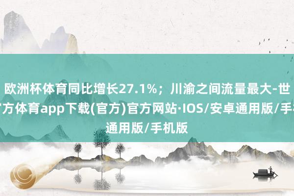 欧洲杯体育同比增长27.1%；川渝之间流量最大-世博官方体育app下载(官方)官方网站·IOS/安卓通用版/手机版