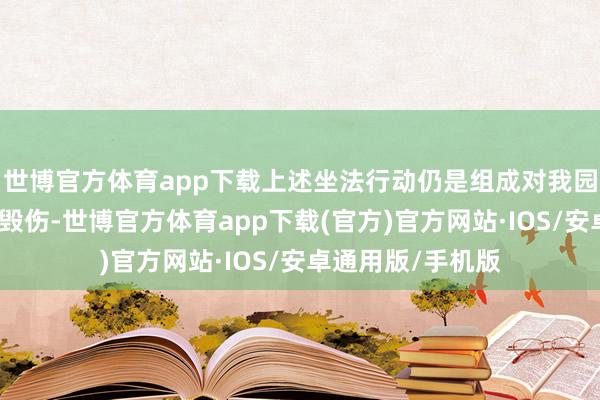 世博官方体育app下载上述坐法行动仍是组成对我园正当权益的严重毁伤-世博官方体育app下载(官方)官方网站·IOS/安卓通用版/手机版