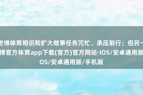 世博体育相识和扩大做事任务冗忙、承压前行；但另一方面-世博官方体育app下载(官方)官方网站·IOS/安卓通用版/手机版