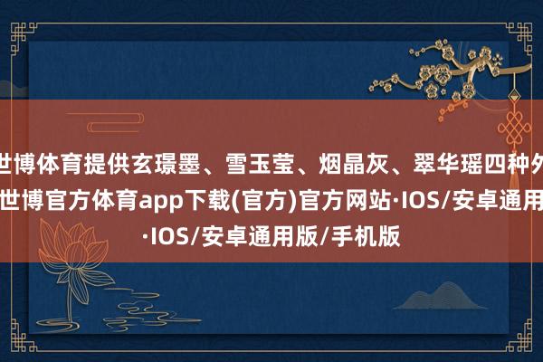 世博体育提供玄璟墨、雪玉莹、烟晶灰、翠华瑶四种外不雅配色-世博官方体育app下载(官方)官方网站·IOS/安卓通用版/手机版